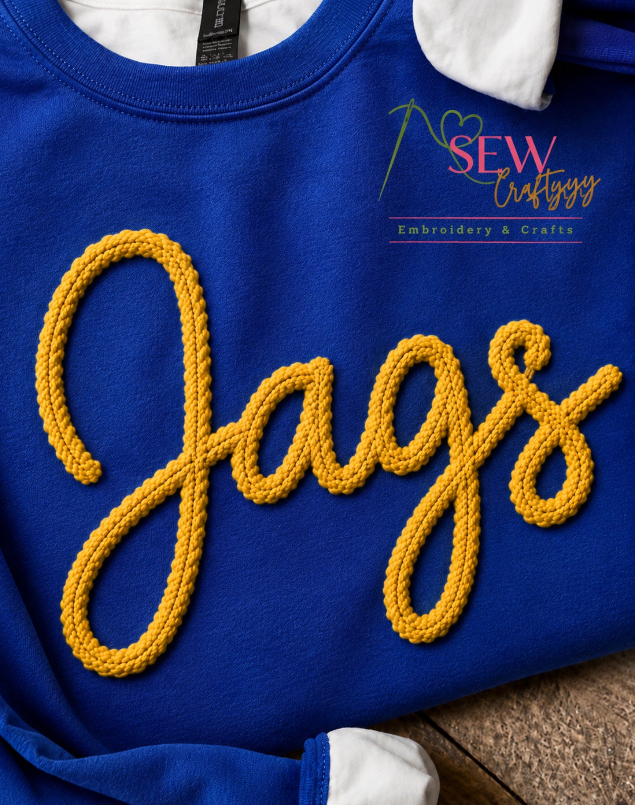 College Chunky Yarn Sweatshirts