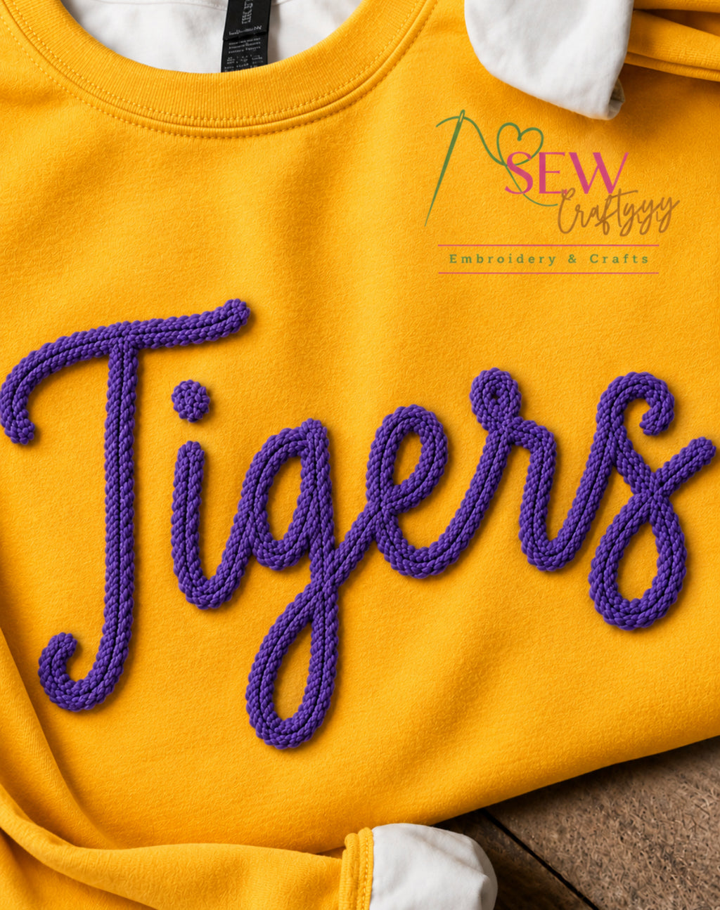 College Chunky Yarn Sweatshirts
