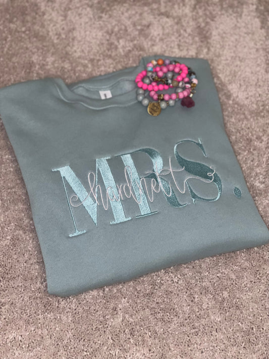 Custom Mrs. Sweatshirt