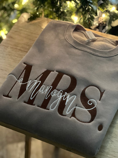 Custom Mrs. Sweatshirt