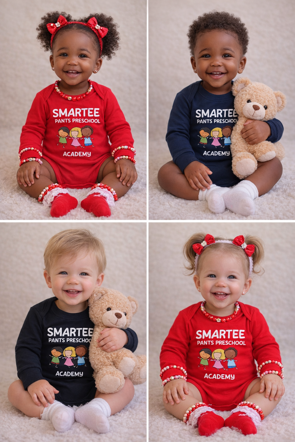 Smartee Pants Long Sleeve Onesies