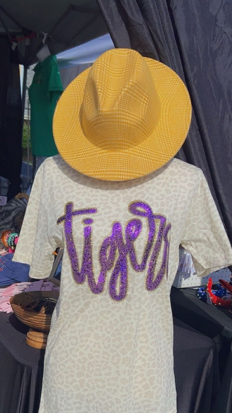 “Tigers” Sequin Spirit Tee