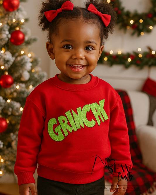 Youth Grinchy Christmas Sweatshirt
