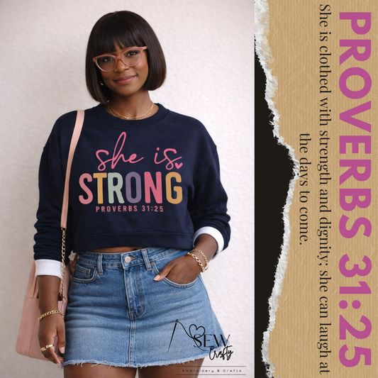 "STRONG" Cropped Sweatshirt