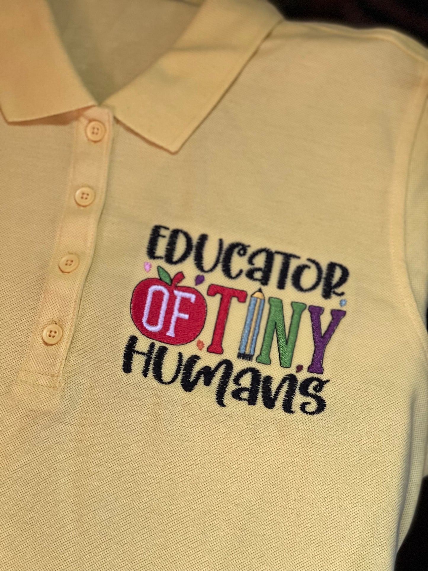 Tiny Humans Embroidered Polo